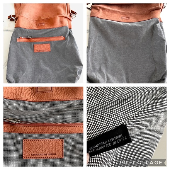 Alexander Wang Darcy Hobo Rose Pebbled Leather Burnt Studed. - Picture 12 of 14